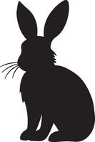 Hase Silhouette Vektor Illustration Weiß Hintergrund