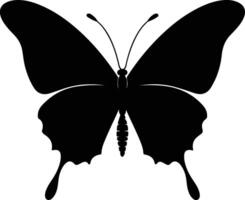 Schmetterling Silhouette Vektor Illustration Weiß Hintergrund