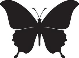 Schmetterling Silhouette Vektor Illustration Weiß Hintergrund