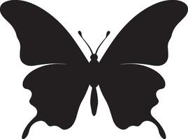 Schmetterling Silhouette Vektor Illustration Weiß Hintergrund