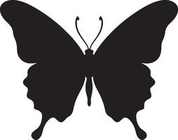 Schmetterling Silhouette Vektor Illustration Weiß Hintergrund