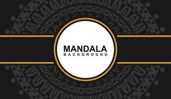 Hintergrund mit Mandala Rahmen kostenlos Vektor