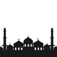 islamisch Moschee Silhouette vektor