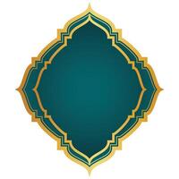 golden islamisch Rahmen vektor