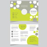 kreatives, modernes Business-Trifold-Broschüren-Vorlagendesign für Unternehmen. vektor