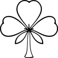 ai generiert irisch Kleeblatt traditionell Symbol von st Patricks Tag vektor