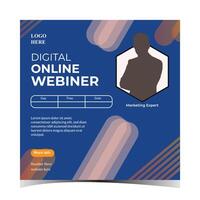 Digital online Webinar vektor