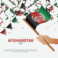 afghanistan dag bakgrund. vektor