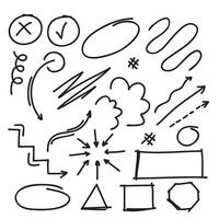 Hand gezeichnet kritzeln Element Vektor Illustration.
