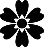 Schablone Blume Symbol Karikatur Clip Art Vektor Illustration