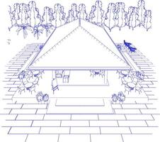 3d illustration av kaffe affär vektor