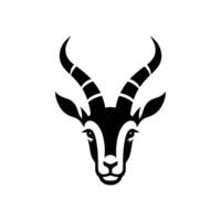 majestätisch Antilope Gazelle Kopf Logo Vektor Symbol Illustration Design Vorlage