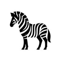 ikoniska zebra vektor illustration av de tidlös svart och vit randig djur-