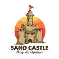Sand Schloss Vektor Illustration , perfekt zum Logo und t Hemd Design