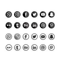 Social Media Logo Sammlung vektor