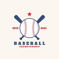 baseboll sport logotyp vektor design