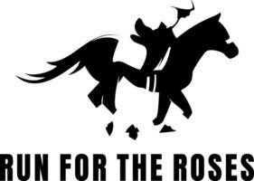 Pferd Rennen Logo Design Vektor Kunst