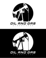 Öl und Gas Industrie Logo Design Vektor