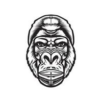 gorilla vektor konst illustration design mall