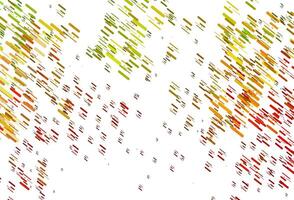 hellgrüner, roter Vektorhintergrund mit geraden Linien. vektor
