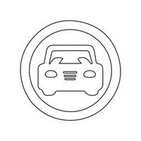 der Verkehr Straße Zeichen Symbol Vektor Vektor Illustration