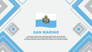 san Marino Flagge abstrakt Hintergrund Design Vorlage. san Marino Unabhängigkeit Tag Banner Hintergrund Vektor Illustration. san Marino Hintergrund
