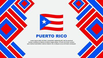 puerto rico Flagge abstrakt Hintergrund Design Vorlage. puerto rico Unabhängigkeit Tag Banner Hintergrund Vektor Illustration. puerto rico