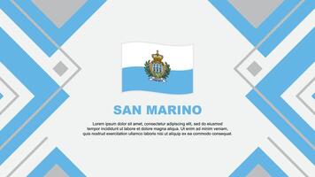 san Marino Flagge abstrakt Hintergrund Design Vorlage. san Marino Unabhängigkeit Tag Banner Hintergrund Vektor Illustration. san Marino Illustration