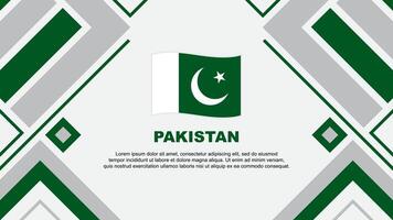 pakistan flagga abstrakt bakgrund design mall. pakistan oberoende dag baner tapet vektor illustration. pakistan flagga