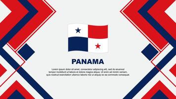 Panama Flagge abstrakt Hintergrund Design Vorlage. Panama Unabhängigkeit Tag Banner Hintergrund Vektor Illustration. Panama Banner