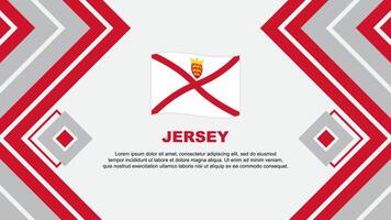 Jersey Flagge abstrakt Hintergrund Design Vorlage. Jersey Unabhängigkeit Tag Banner Hintergrund Vektor Illustration. Jersey Design