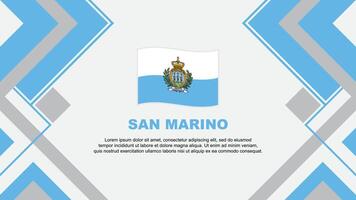 san Marino Flagge abstrakt Hintergrund Design Vorlage. san Marino Unabhängigkeit Tag Banner Hintergrund Vektor Illustration. san Marino Banner