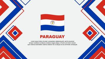 paraguay flagga abstrakt bakgrund design mall. paraguay oberoende dag baner tapet vektor illustration. bakgrund