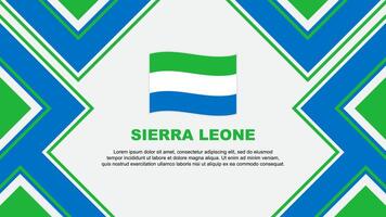 Sierra leone Flagge abstrakt Hintergrund Design Vorlage. Sierra leone Unabhängigkeit Tag Banner Hintergrund Vektor Illustration. Sierra leone Vektor