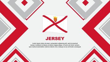 Jersey Flagge abstrakt Hintergrund Design Vorlage. Jersey Unabhängigkeit Tag Banner Hintergrund Vektor Illustration. Jersey Unabhängigkeit Tag