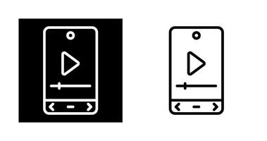Video-Player-Vektorsymbol vektor