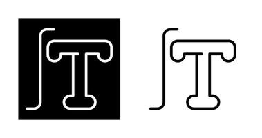 Typografie-Vektor-Symbol vektor