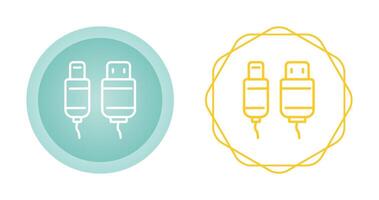Vektorsymbol für USB-Kabel vektor