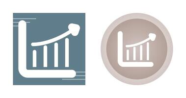 Diagram pil växa vektor ikon
