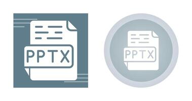 pptx vektor ikon