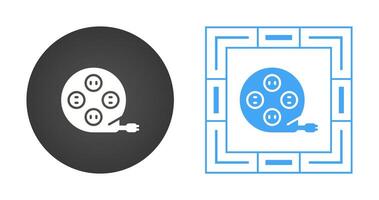 förlängning sladd vektor ikon