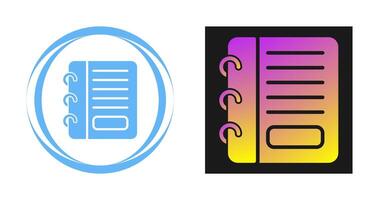 Notizblock-Vektorsymbol vektor