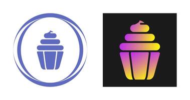 Cupcake-Vektor-Symbol vektor