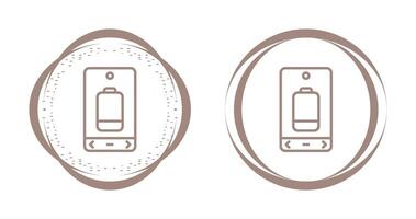 Vektorsymbol für niedrigen Batteriestand vektor