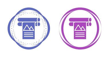 groß Format Drucker Vektor Symbol