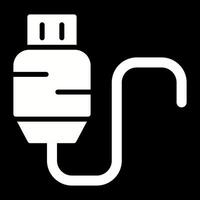 Vektorsymbol für USB-Kabel vektor