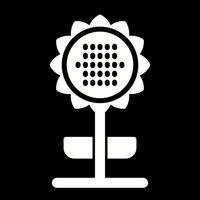 Symbol für Sonnenblumenvektor vektor