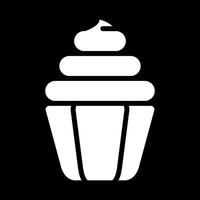 Cupcake-Vektor-Symbol vektor