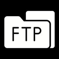 ftp Zugriff Vektor Symbol