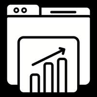 Webseite Statistiken Vektor Symbol